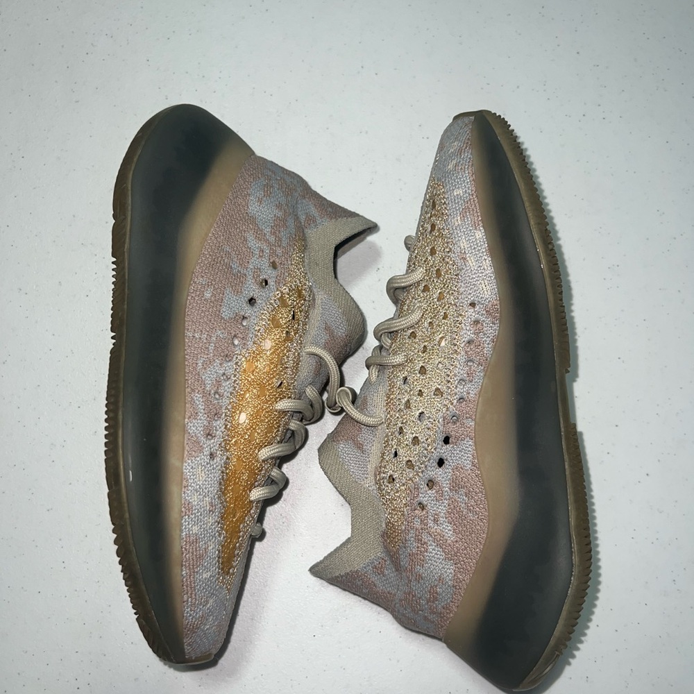 Yeezy Sneakers in Tan and Gold